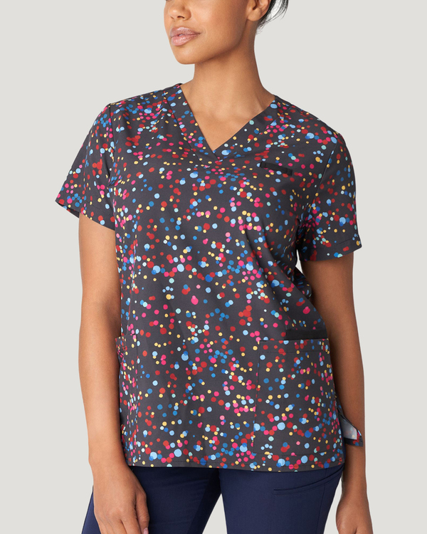 Photo of Speck Tacular Printed V-Neck Top Front view